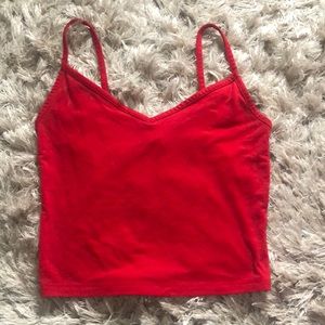 Forever 21 red crop tank top